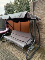 Schommelbank 3-zits met bekerhouders, Tuin en Terras, Ophalen, Gebruikt, Metaal, Schommelbank