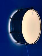 Retro snaredrum lamp, Huis en Inrichting, Lampen | Wandlampen, Ophalen of Verzenden, Gebruikt, Metaal, Vintage