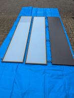 3 Pax kastdeuren 236 hoog - 2 glazen en 1 gewone, Ophalen, 50 tot 75 cm, 50 tot 100 cm, 200 cm of meer