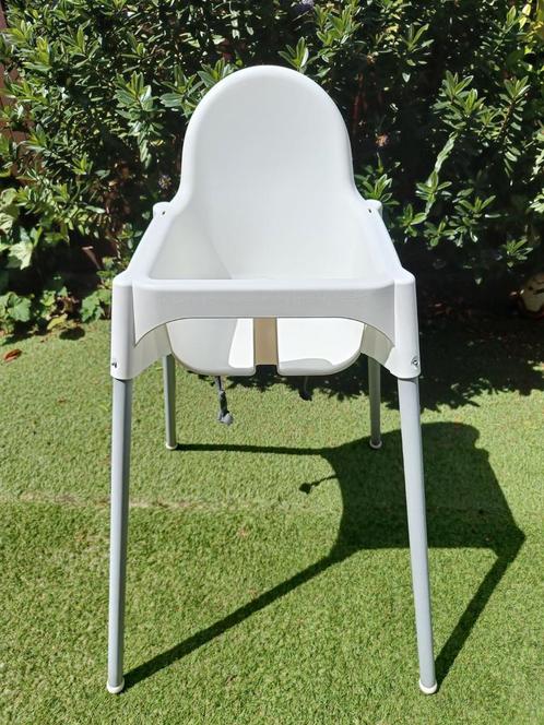 1 witte ikea kinderstoel Antilop met blad, Kinderen en Baby's, Kinderstoelen, Gebruikt, Overige typen, Ophalen