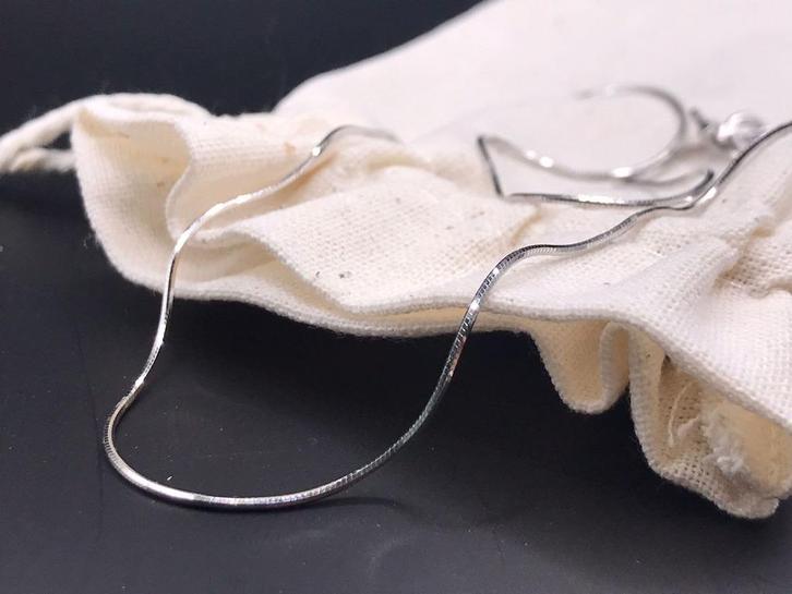 Ketting 925 Sterling Zilver - Italiaanse Stijl 40 cm, Sieraden, Tassen en Uiterlijk, Kettingen, Nieuw, Zilver, Zilver, Ophalen of Verzenden