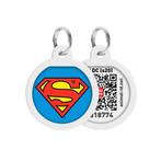 WAUDOG Superman Hero QR Pet Tag 25 mm Ruim -40% OFF!!!, Dieren en Toebehoren, Ophalen of Verzenden, Nieuw