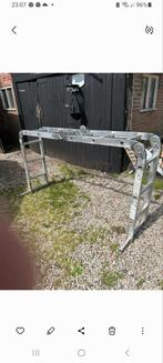 Vouw ladder met platvorm, Ophalen of Verzenden, Gebruikt, 2 tot 5 meter