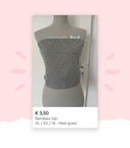 Bandeau top maatXL 42 grijs, Kleding | Dames, Tops, Ophalen of Verzenden, Zo goed als nieuw, Maat 42/44 (L), Grijs