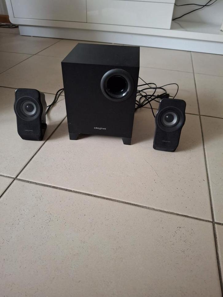 Creative A220 PC Speakerset - Goed Geluid!, Computers en Software, Pc speakers, Gebruikt, Audiokanaal 2.1, Ophalen of Verzenden