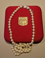 Vintage Majorica Parelketting 1971, Sieraden, Tassen en Uiterlijk, Kettingen, Ophalen, Zo goed als nieuw, Wit, Zilver