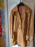 Vintage leren jas maat 38 Camel kleur, Maat 38/40 (M), Beige, Ophalen of Verzenden, Onbekend