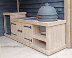 Maatwerk buitenkeuken steigerhout – geschikt voor kamado, Ophalen of Verzenden, Nieuw, Houtskool, Vrijstaand