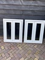 2 Hardhouten Maranti Kozijnen, Doe-het-zelf en Verbouw, Deuren en Horren, Gebruikt, 80 tot 100 cm, Overige typen, Ophalen of Verzenden