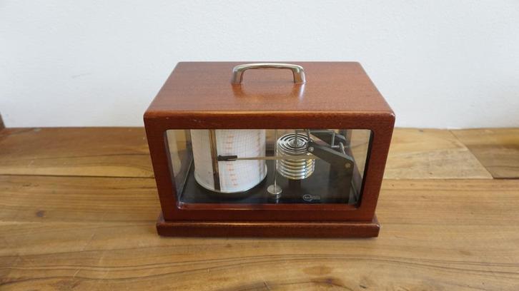 Barigo Baro/thermo/hygrograaf - Mahoniehouten behuizing, Audio, Tv en Foto, Weerstations en Barometers, Zo goed als nieuw, Weerstation