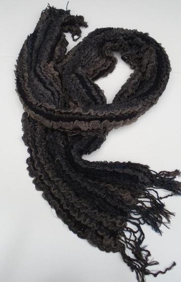 SJAAL BONT MIX TINTEN BRUIN 170X30 CM NIEUW beschikbaar voor biedingen