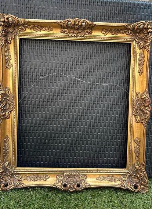 Barok schilderijlijst spiegellijst, Huis en Inrichting, Woonaccessoires | Lijsten, Gebruikt, 50 tot 75 cm, 50 tot 75 cm, Hout