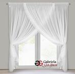 Decoratieve sluiergordijnen Sluier-vitrages, 200 cm of meer, Wit, Nieuw, Ophalen of Verzenden