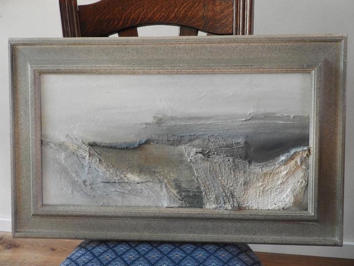 Landschap, gemengde techniek - Michaela Kuklíková, Antiek en Kunst, Kunst | Schilderijen | Abstract, Ophalen of Verzenden