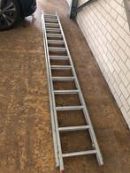 Aluminium trap 2 delen 3.70 meter per deel, Doe-het-zelf en Verbouw, Ladder, Gebruikt, Ophalen of Verzenden, Opvouwbaar of Inschuifbaar
