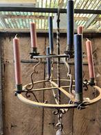 antieke smeedijzeren kroonluchter voor 8 kaarsen, Antiek en Kunst, Antiek | Lampen, Ophalen