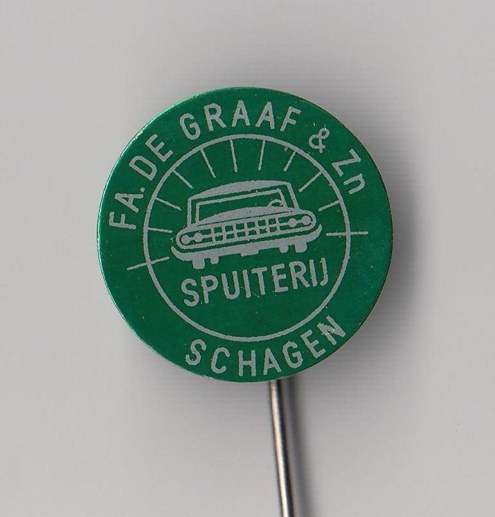Schagen Spuiterij Graaf speldje, Verzamelen, Speldjes, Pins en Buttons, Gebruikt, Speldje of Pin, Overige onderwerpen, Ophalen of Verzenden