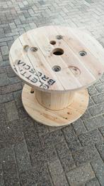 Nieuw. Houten kabel haspel, tuintafel, bijzettafel, Ophalen, Zo goed als nieuw, Rond, Hout