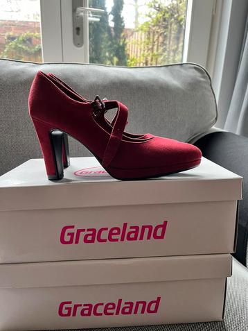 Graceland rode hoge hakken maat 38. Mooi and sexy!