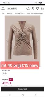Madeleine Top - Nieuw in Verpakking, Kleding | Dames, Maat 38/40 (M), Beige, Nieuw, Ophalen of Verzenden