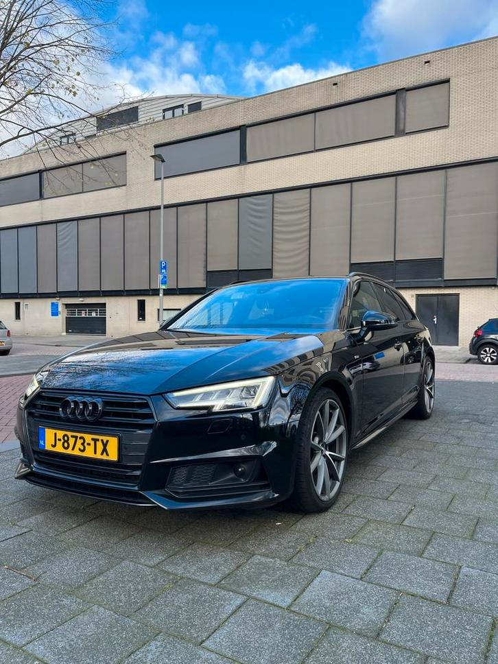 Audi A4 2.0 TDI 3x S-line Matrix 150pk S Tronic 2017 Zwart, Auto's, Audi, Particulier, A4, ABS, Adaptieve lichten, Adaptive Cruise Control