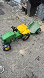 Speelgoedtractor met karretje, Ophalen, Gebruikt, Overige merken, Met kar of aanhanger
