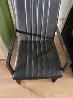 6 eetkamer stoelen, Huis en Inrichting, Stoelen, Ophalen, Gebruikt, Leer, Grijs