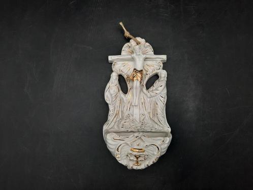 oud porseleinen wijwatervatje, begin 1900, Antiek en Kunst, Curiosa en Brocante, Ophalen of Verzenden
