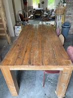 Steiger houten tafel, groot model!, Ophalen, 200 cm of meer, 50 tot 100 cm, Zo goed als nieuw