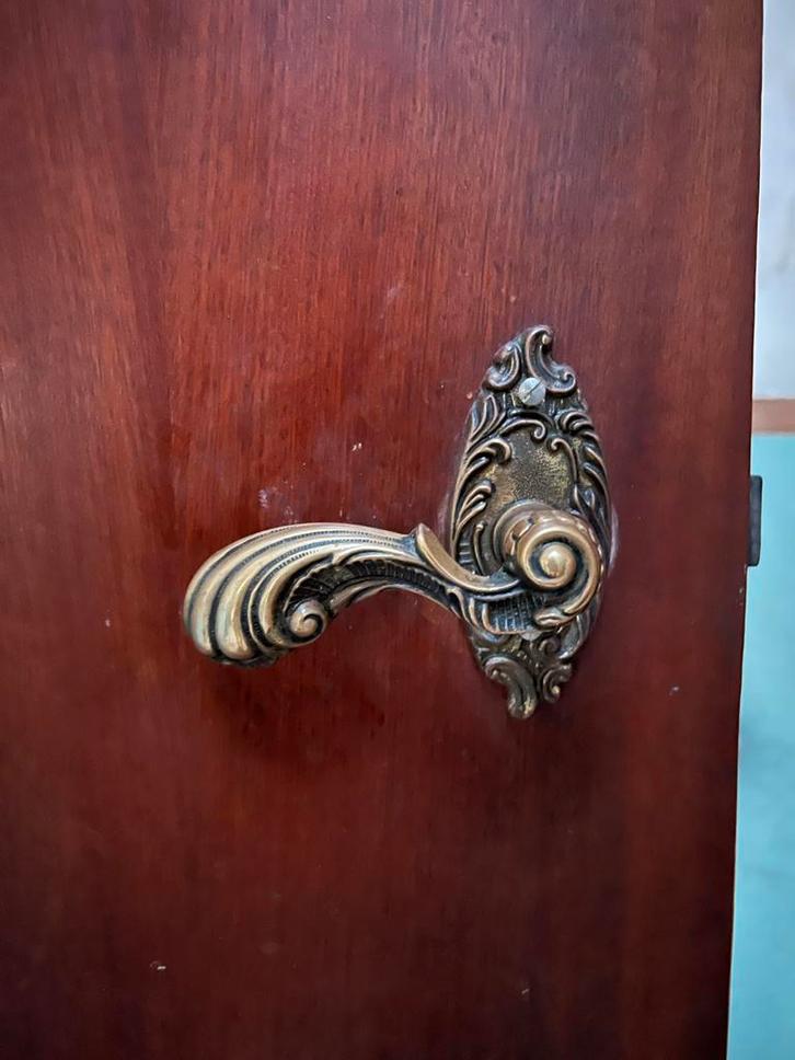 Antieke Deurgrepen - Prachtige Details!, Doe-het-zelf en Verbouw, Hang- en Sluitwerk, Gebruikt, Klink of Kruk, Koper of Messing