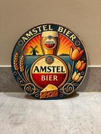Mancave Bar Café Wanddecoratie metalen bordje Amstel bier, Ophalen of Verzenden, Zo goed als nieuw, Reclamebord