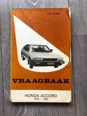 Vraagbaak Honda Accord 1978-1983 P.H. Olving beschikbaar voor biedingen