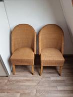 Loom stoelen, twee stuks, zo goed als nieuw, Huis en Inrichting, Stoelen, Ophalen, Zo goed als nieuw, Bruin, Twee