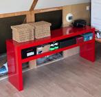 IKEA LACK tafeltje rood tv meubel 65 hoog x 140 br x 39 diep, Huis en Inrichting, Tafels | Bijzettafels, Gebruikt, 75 cm of meer