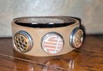 Noosa Amsterdam Armband met 3 Chunks - Maat S, Ophalen of Verzenden, Zo goed als nieuw, Bruin, Overige materialen