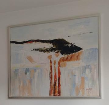 Fraai schilderij - abstract - C. Wang beschikbaar voor biedingen