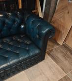 Flaming Blue Chesterfield 3-zits Bank Buttonseat, Huis en Inrichting, Ophalen of Verzenden, Zo goed als nieuw, 200 tot 250 cm