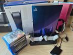 🎮PS5 Disc Edition + 10 Topgames + 2 Controllers + 2TB, Ophalen, Gebruikt
