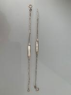 Zilveren baby armbandje met naamplaat nieuw, Ophalen of Verzenden, Nieuw, Zilver