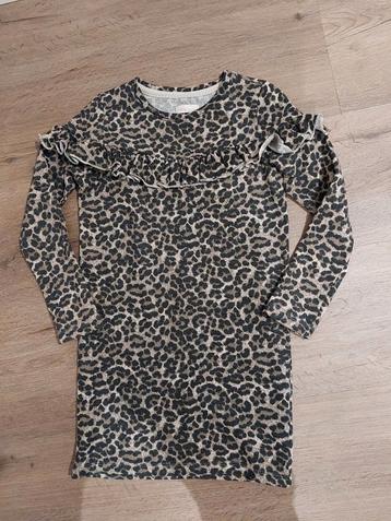 Leuk warm panter jurkje Kids Only mt 134/140 beschikbaar voor biedingen