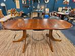 Vintage eettafel Deens design uitschuifbaar, Gebruikt, Vijf personen of meer, Rechthoekig, 50 tot 100 cm