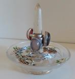 Uit inboedel: Ringen/sieraden glazen standaard/ emaille incl, Verzenden