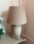 Beige Tafellamp, Huis en Inrichting, Lampen | Tafellampen, Ophalen, Zo goed als nieuw, Stof, Minder dan 50 cm