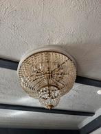 2 Plafond Kroonluchters Vintage Stijl, Huis en Inrichting, Lampen | Kroonluchters, Ophalen, Gebruikt, Glas