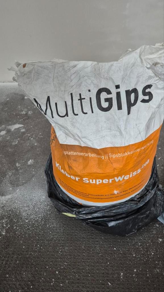 MultiGips SuperWeiss 200, Doe-het-zelf en Verbouw, Metselstenen, Gebruikt, Overige typen, Ophalen