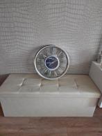 Mooie klok zilver eric kuster style, Ophalen of Verzenden, Zo goed als nieuw, Wandklok