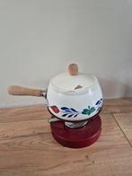 Boerenbont fonduepan met schade, Ophalen of Verzenden