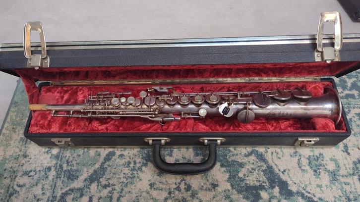 Selmer Mark VI sopraan saxofoon, Muziek en Instrumenten, Blaasinstrumenten | Saxofoons, Zo goed als nieuw, Sopraan, Met koffer