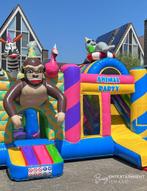 Springkussen 'Animal Party' te huur, Ophalen of Verzenden, Zo goed als nieuw, Overige