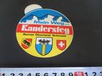 sticker mein weg... kandersteg berner oberland schweiz, Ophalen, Zo goed als nieuw, Bedrijf of Vereniging